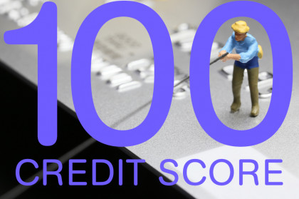 Credit score by 100 points